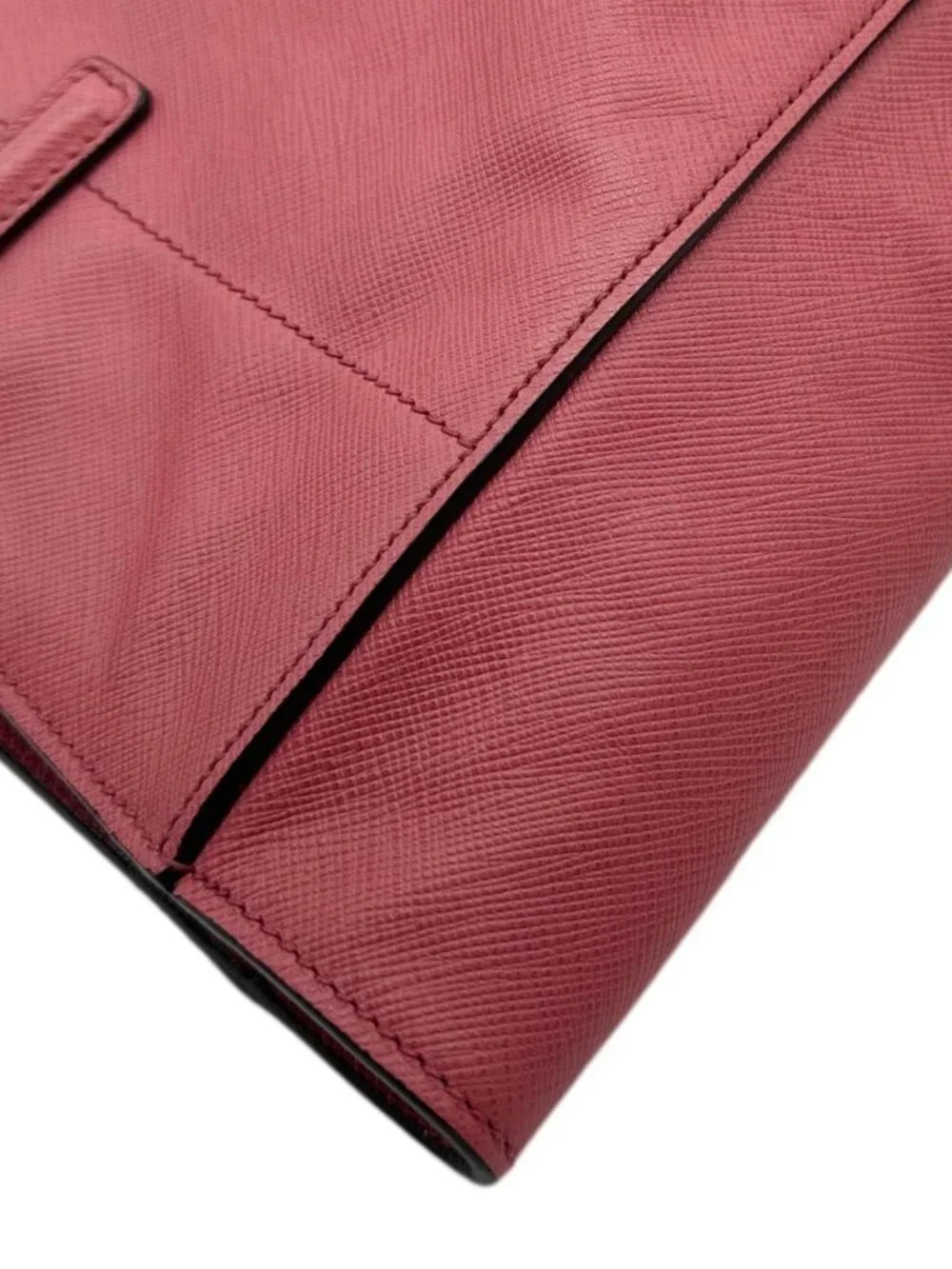 Prada  Soft Saffiano Leather Tote Bag Pink